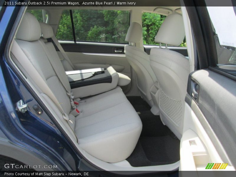 Azurite Blue Pearl / Warm Ivory 2011 Subaru Outback 2.5i Premium Wagon