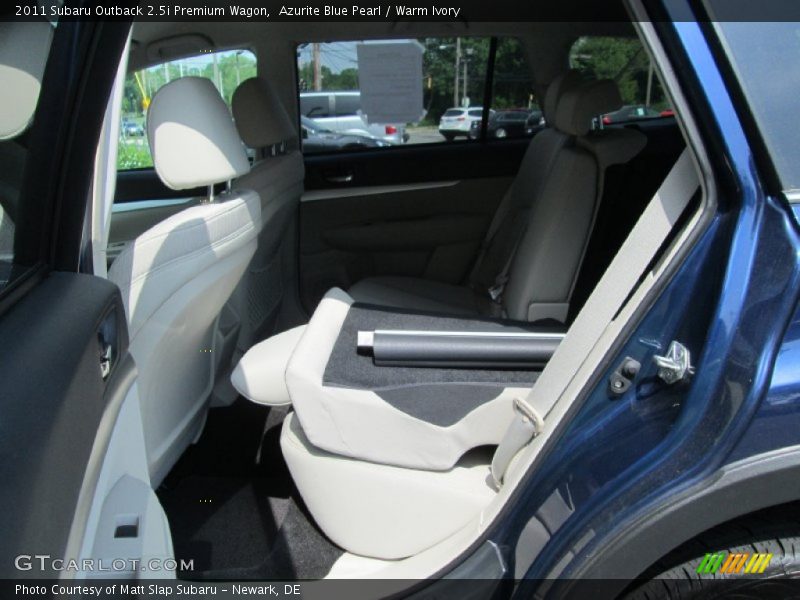 Azurite Blue Pearl / Warm Ivory 2011 Subaru Outback 2.5i Premium Wagon