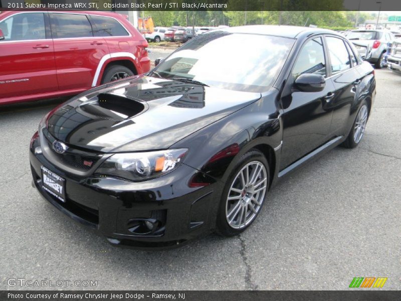 Obsidian Black Pearl / STI  Black/Alcantara 2011 Subaru Impreza WRX STi