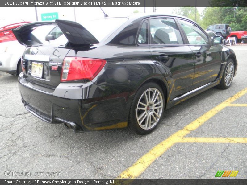 Obsidian Black Pearl / STI  Black/Alcantara 2011 Subaru Impreza WRX STi