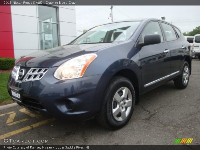 Graphite Blue / Gray 2013 Nissan Rogue S AWD