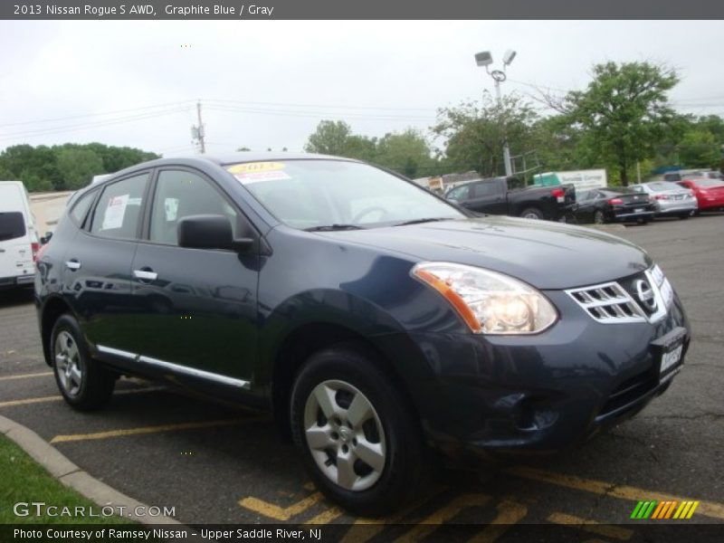 Graphite Blue / Gray 2013 Nissan Rogue S AWD