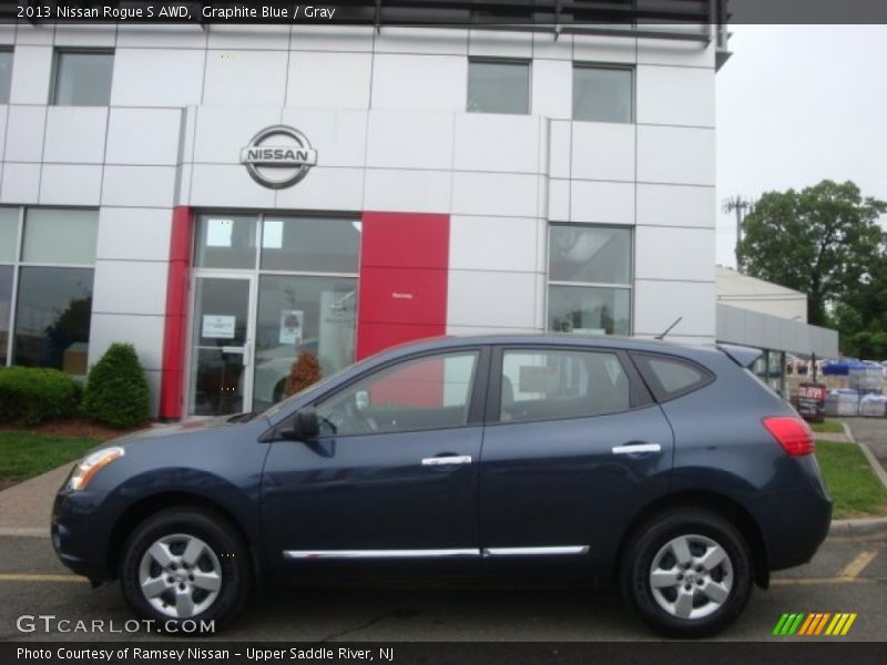 Graphite Blue / Gray 2013 Nissan Rogue S AWD