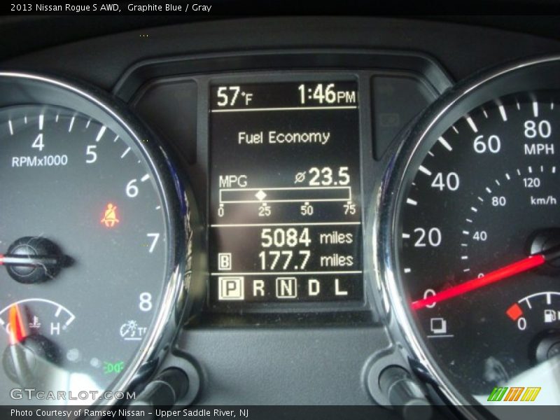 Graphite Blue / Gray 2013 Nissan Rogue S AWD