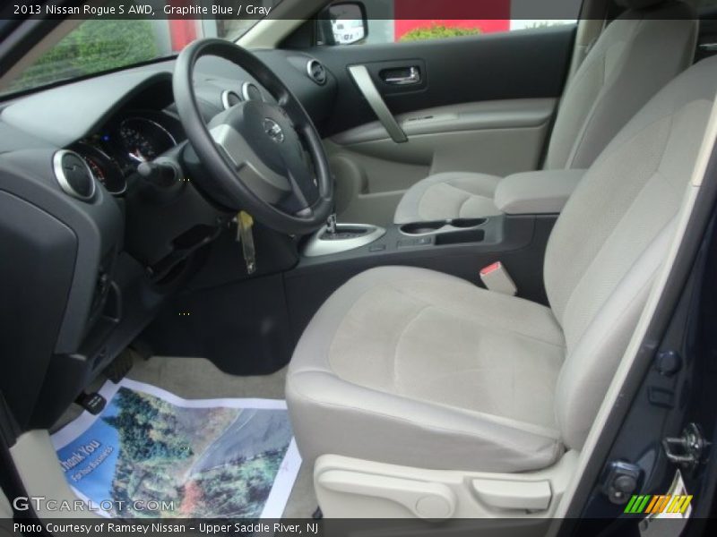 Graphite Blue / Gray 2013 Nissan Rogue S AWD