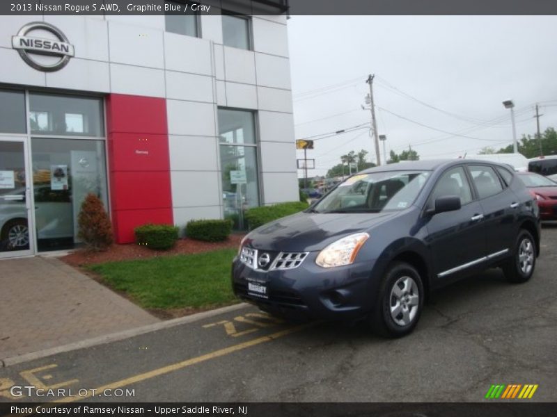Graphite Blue / Gray 2013 Nissan Rogue S AWD