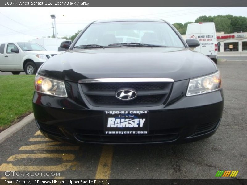 Ebony Black / Gray 2007 Hyundai Sonata GLS