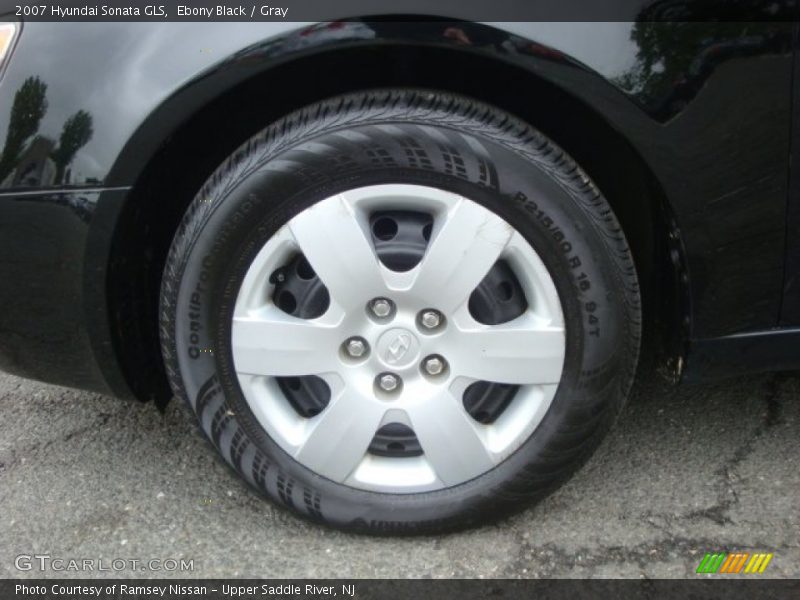 Ebony Black / Gray 2007 Hyundai Sonata GLS
