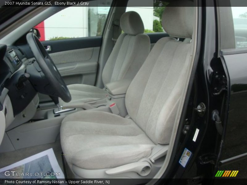 Ebony Black / Gray 2007 Hyundai Sonata GLS