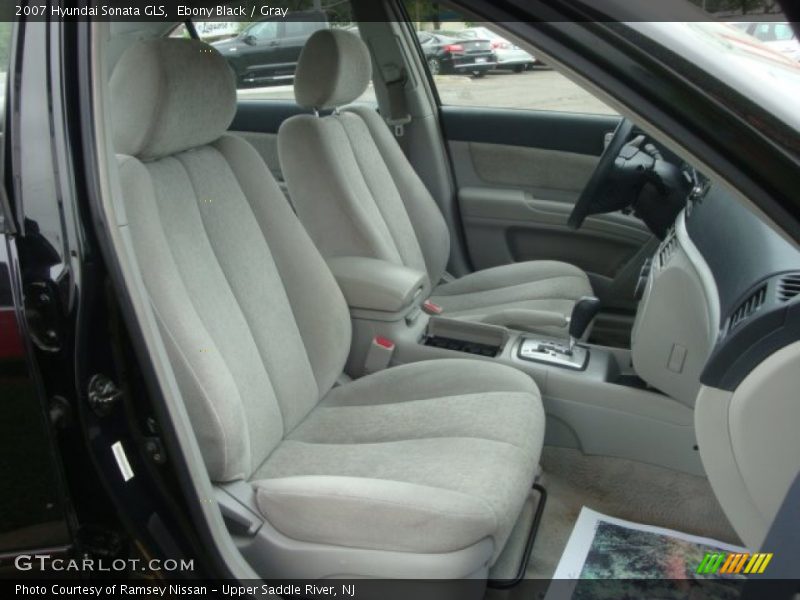 Ebony Black / Gray 2007 Hyundai Sonata GLS