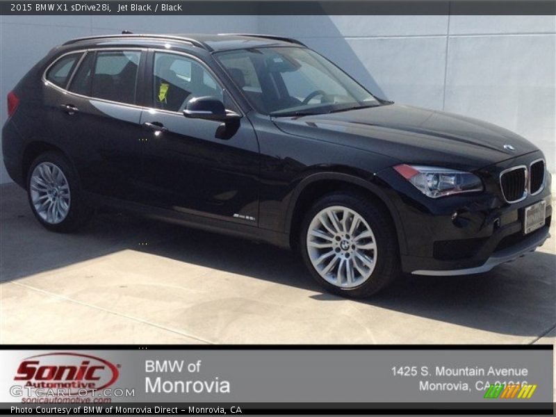 Jet Black / Black 2015 BMW X1 sDrive28i