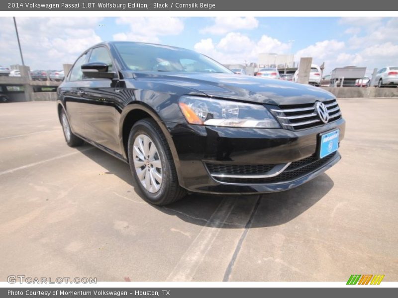 Black / Cornsilk Beige 2014 Volkswagen Passat 1.8T Wolfsburg Edition