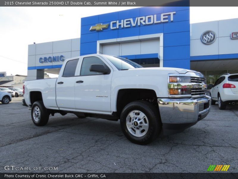 Summit White / Jet Black 2015 Chevrolet Silverado 2500HD LT Double Cab