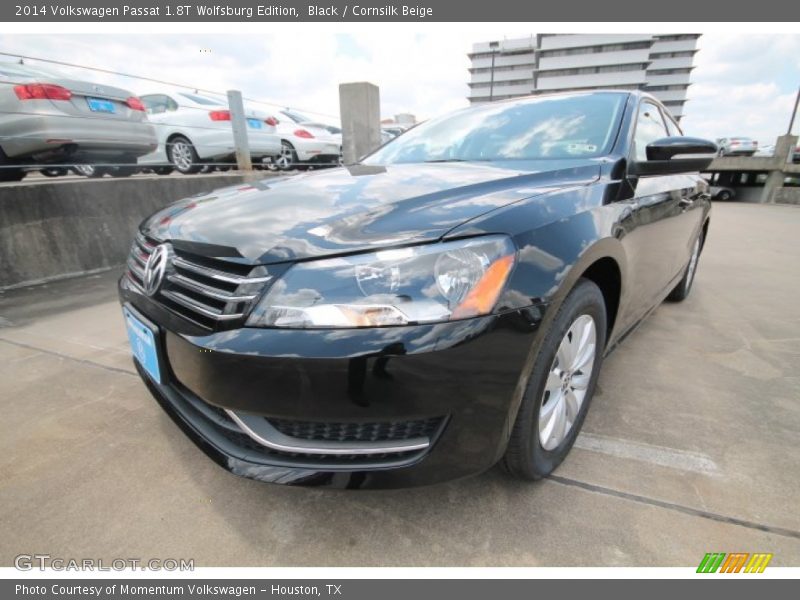 Black / Cornsilk Beige 2014 Volkswagen Passat 1.8T Wolfsburg Edition