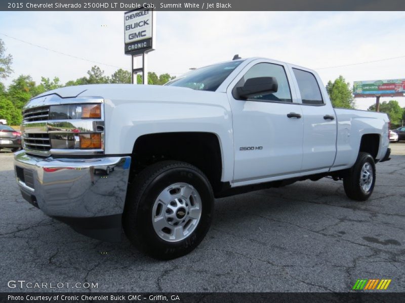 Summit White / Jet Black 2015 Chevrolet Silverado 2500HD LT Double Cab