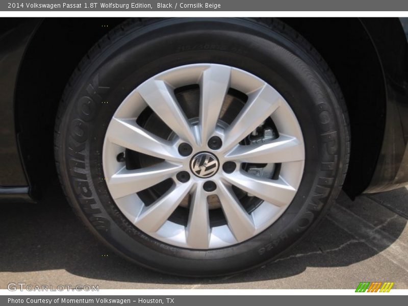 Black / Cornsilk Beige 2014 Volkswagen Passat 1.8T Wolfsburg Edition
