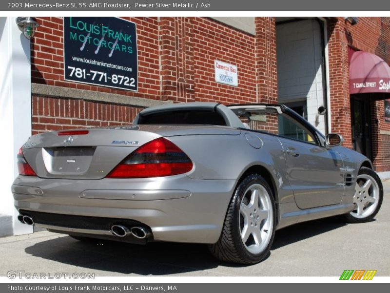 Pewter Silver Metallic / Ash 2003 Mercedes-Benz SL 55 AMG Roadster