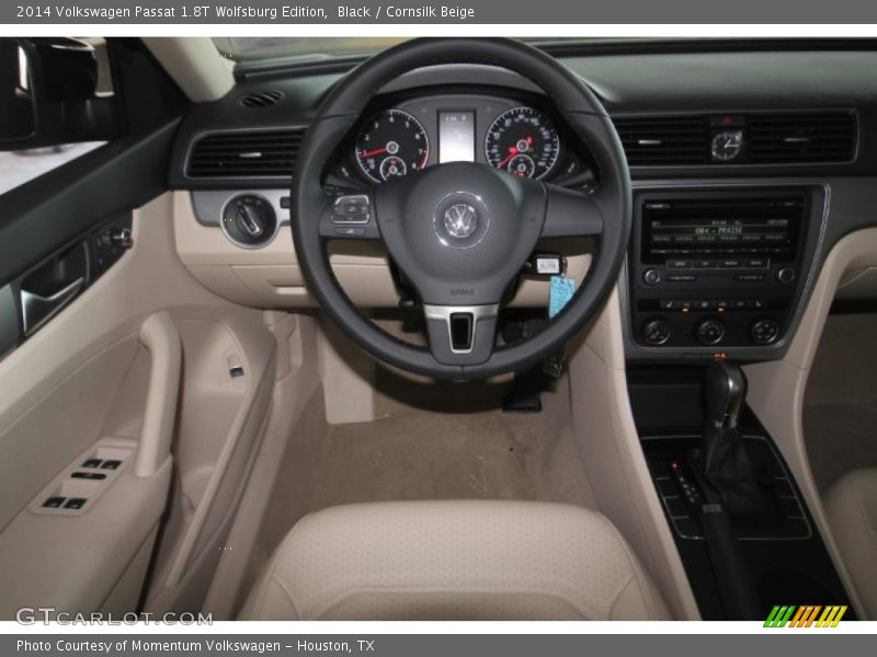 Black / Cornsilk Beige 2014 Volkswagen Passat 1.8T Wolfsburg Edition