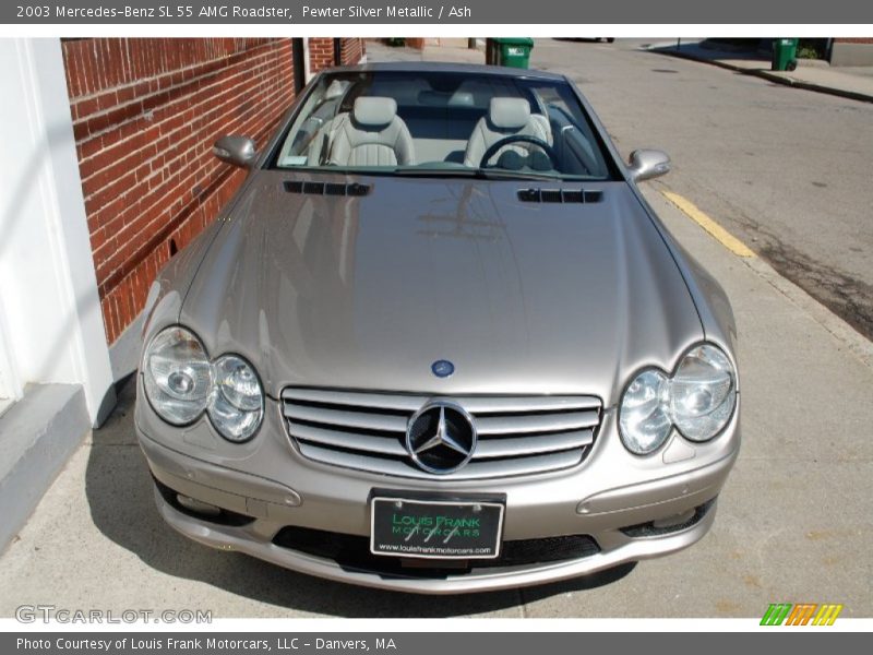 Pewter Silver Metallic / Ash 2003 Mercedes-Benz SL 55 AMG Roadster