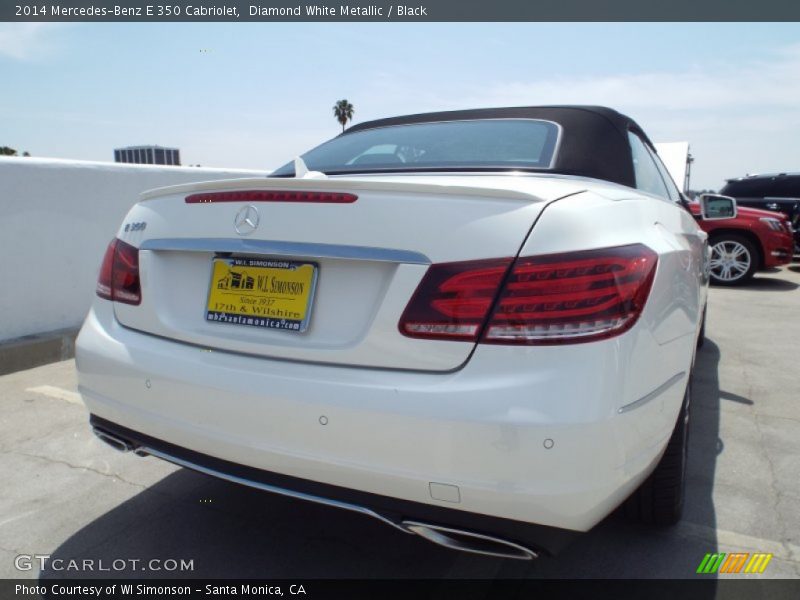 Diamond White Metallic / Black 2014 Mercedes-Benz E 350 Cabriolet