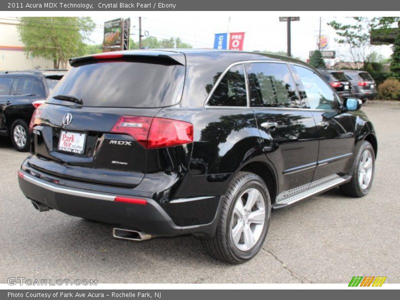 Crystal Black Pearl / Ebony 2011 Acura MDX Technology