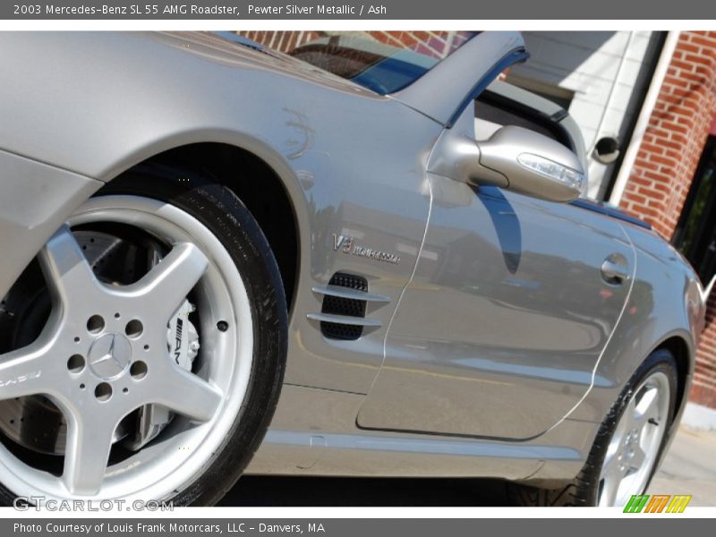 Pewter Silver Metallic / Ash 2003 Mercedes-Benz SL 55 AMG Roadster
