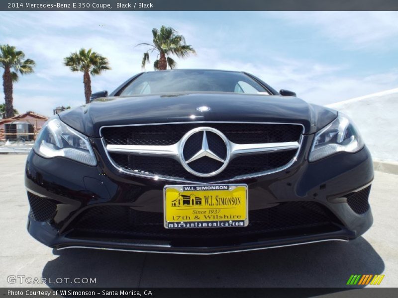 Black / Black 2014 Mercedes-Benz E 350 Coupe