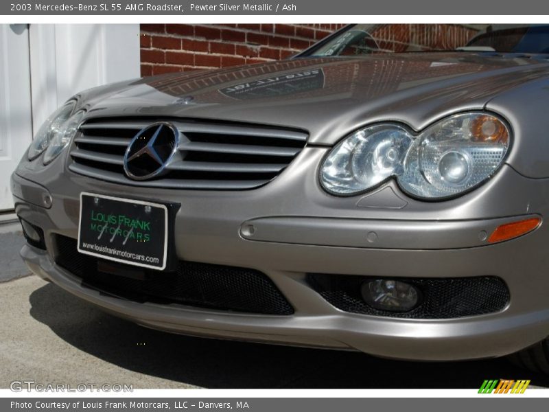 Pewter Silver Metallic / Ash 2003 Mercedes-Benz SL 55 AMG Roadster