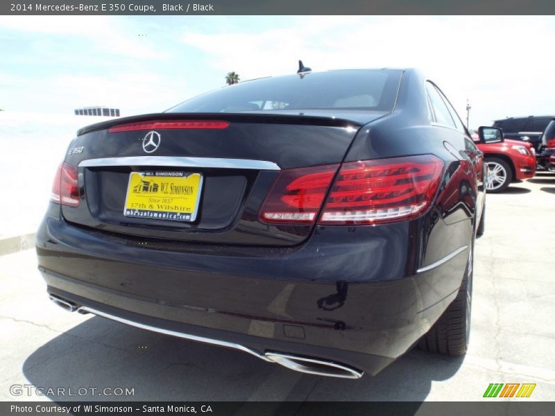 Black / Black 2014 Mercedes-Benz E 350 Coupe