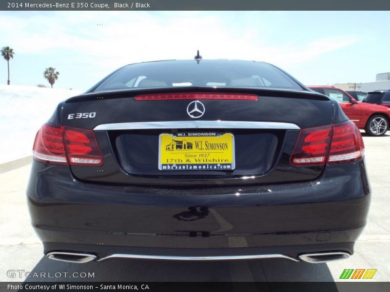 Black / Black 2014 Mercedes-Benz E 350 Coupe