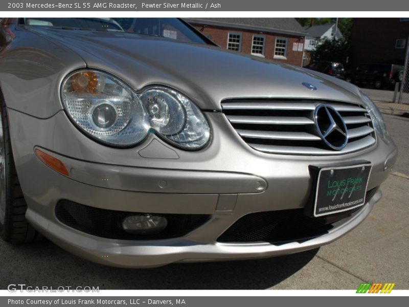 Pewter Silver Metallic / Ash 2003 Mercedes-Benz SL 55 AMG Roadster