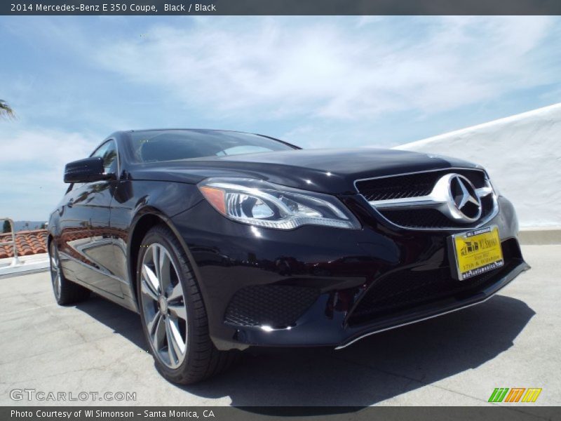 Black / Black 2014 Mercedes-Benz E 350 Coupe