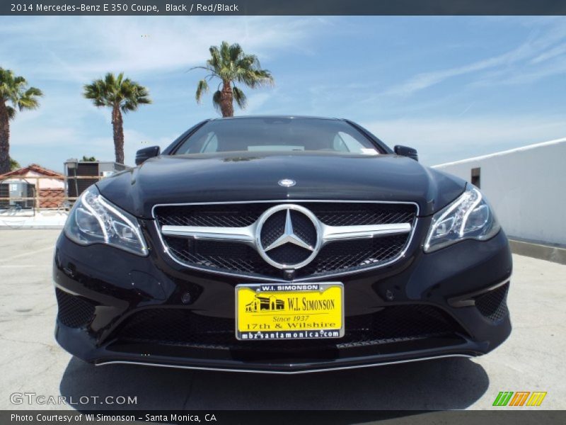 Black / Red/Black 2014 Mercedes-Benz E 350 Coupe