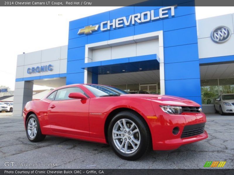 Red Hot / Gray 2014 Chevrolet Camaro LT Coupe