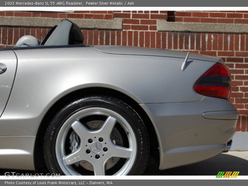 Pewter Silver Metallic / Ash 2003 Mercedes-Benz SL 55 AMG Roadster