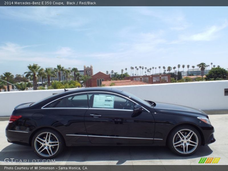 Black / Red/Black 2014 Mercedes-Benz E 350 Coupe