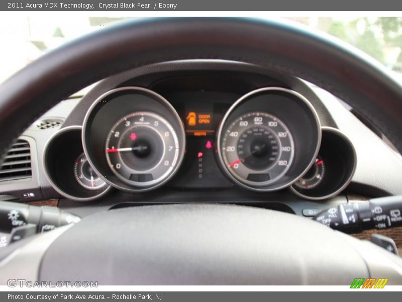 Crystal Black Pearl / Ebony 2011 Acura MDX Technology