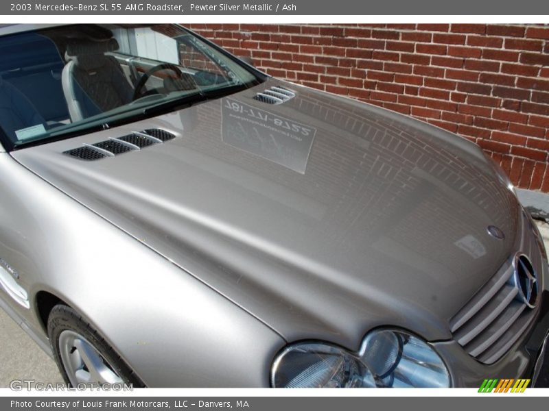 Pewter Silver Metallic / Ash 2003 Mercedes-Benz SL 55 AMG Roadster