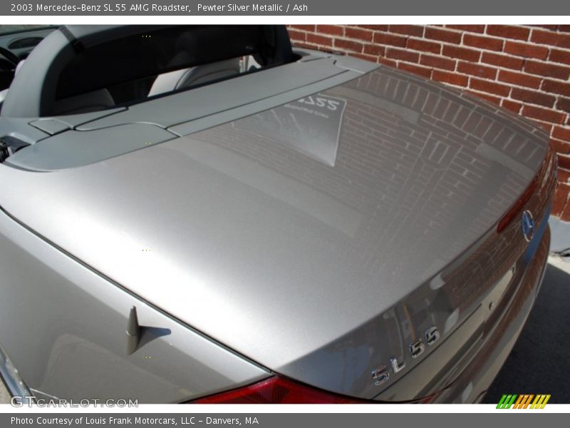 Pewter Silver Metallic / Ash 2003 Mercedes-Benz SL 55 AMG Roadster