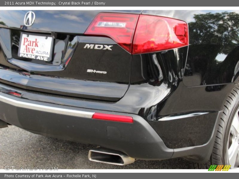 Crystal Black Pearl / Ebony 2011 Acura MDX Technology