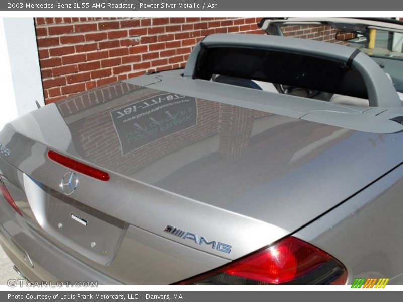 Pewter Silver Metallic / Ash 2003 Mercedes-Benz SL 55 AMG Roadster