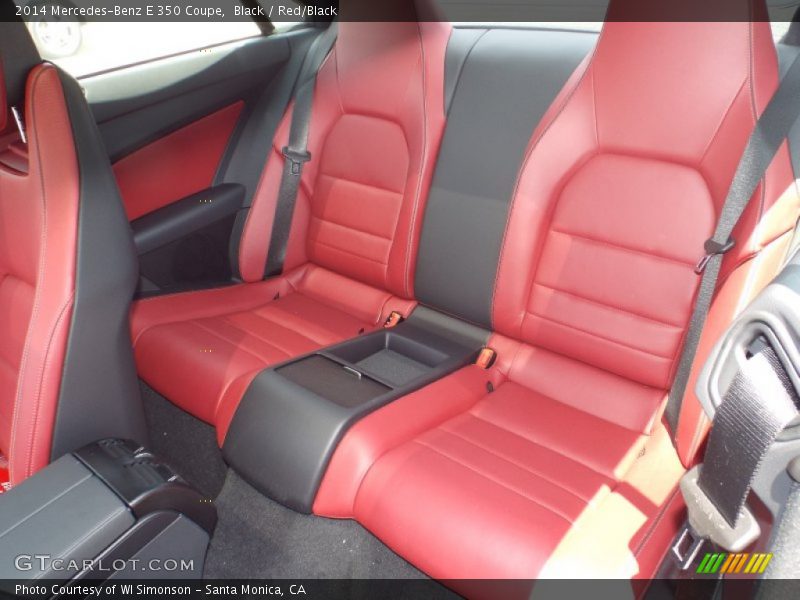 Black / Red/Black 2014 Mercedes-Benz E 350 Coupe