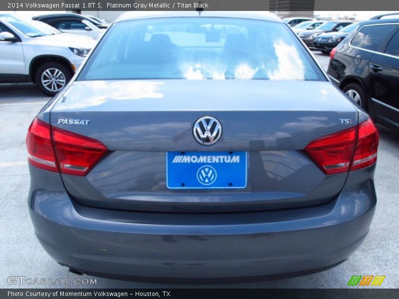 Platinum Gray Metallic / Titan Black 2014 Volkswagen Passat 1.8T S