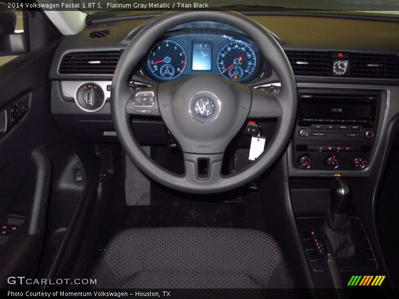 Platinum Gray Metallic / Titan Black 2014 Volkswagen Passat 1.8T S