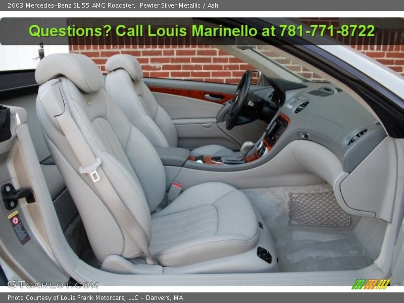 Pewter Silver Metallic / Ash 2003 Mercedes-Benz SL 55 AMG Roadster