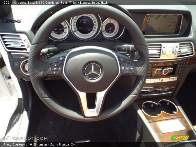 Polar White / Natural Beige/Black 2014 Mercedes-Benz E 350 Cabriolet