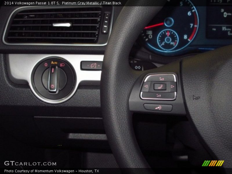 Platinum Gray Metallic / Titan Black 2014 Volkswagen Passat 1.8T S
