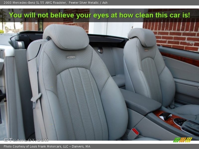 Pewter Silver Metallic / Ash 2003 Mercedes-Benz SL 55 AMG Roadster