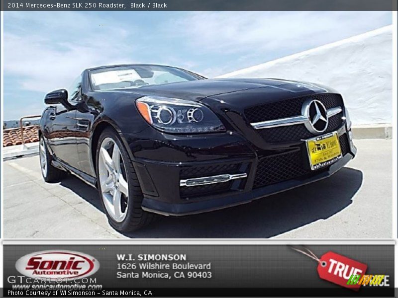 Black / Black 2014 Mercedes-Benz SLK 250 Roadster