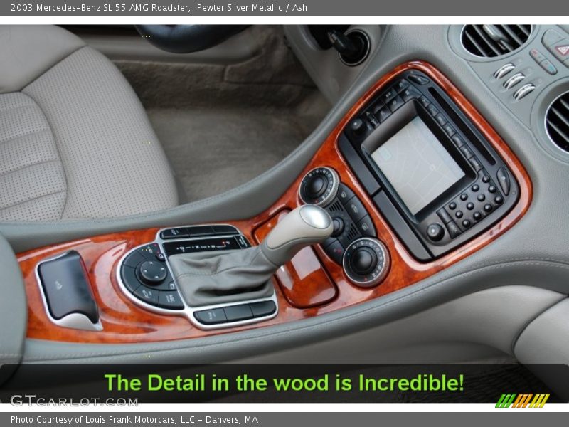 Pewter Silver Metallic / Ash 2003 Mercedes-Benz SL 55 AMG Roadster